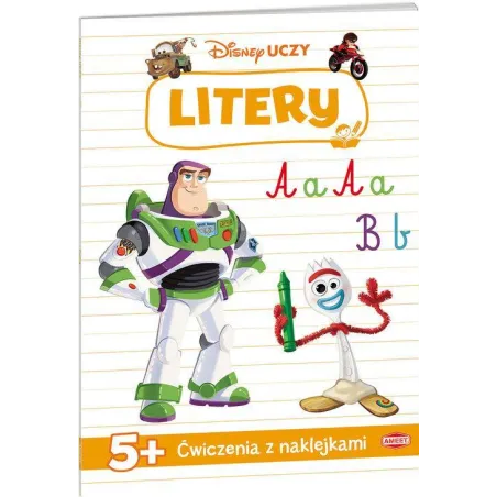 Disney Uczy Toy Story Litery 5  Ćwiczeniaz naklejkami