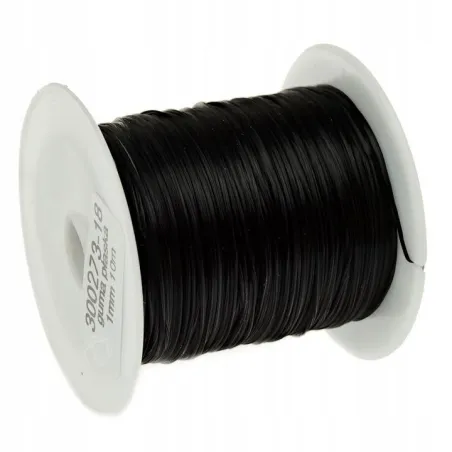 ELASTYCZNY SZNUREK KORALIKOWY 10 M DO BRANSOLETEK I WISIORKÓW CZARNY