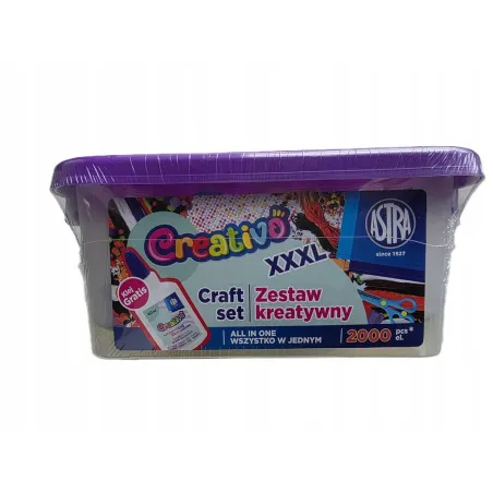 Mega Zestaw Kreatywny Astra Creativo Xxxl 2000 Elementów Do Prac Plastycznych