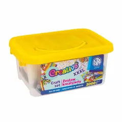 Mega Zestaw Kreatywny Astra Creativo Xxxl 2000 Elementów Do Prac Plastycznych Żółty