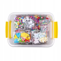 MEGA ZESTAW KREATYWNY ASTRA CREATIVO XXXL 2000 ELEMENTÓW DO PRAC PLASTYCZNYCH ŻÓŁTY