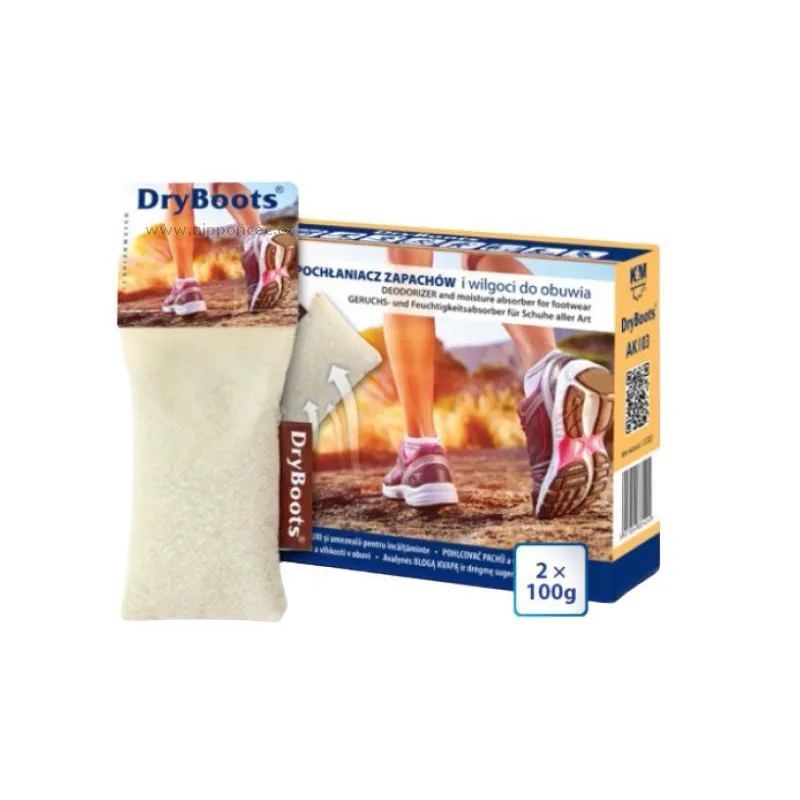 DRYBOOTS POCHŁANIACZ WILGOCI I ZAPACHÓW DO BUTÓW 2X100 G