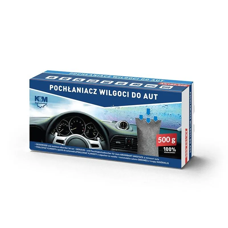 POCHŁANIACZ WILGOCI DO AUTA 500 G NA PARUJĄCE SZYBYCY AUTODRY AK102.500