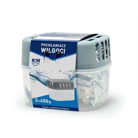 UNIWERSALNY POCHŁANIACZ WILGOCI DO DOMU + 2 WKŁADY 450 G BEZAPACHOWY K&M AK101 BOX