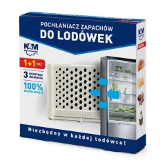 Pochłaniacz Zapachów Do Lodówek Smellfree Adapter + 2 Filtry Ak 104 K&M