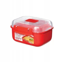 POJEMNIK DO MIKROFALÓWKI SISTEMA CZERWONY LUNCHBOX 525 ML