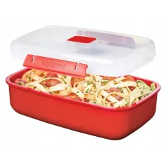 Pojemnik Do Mikrofalówki Sistema Czerwony Lunchbox 525 Ml