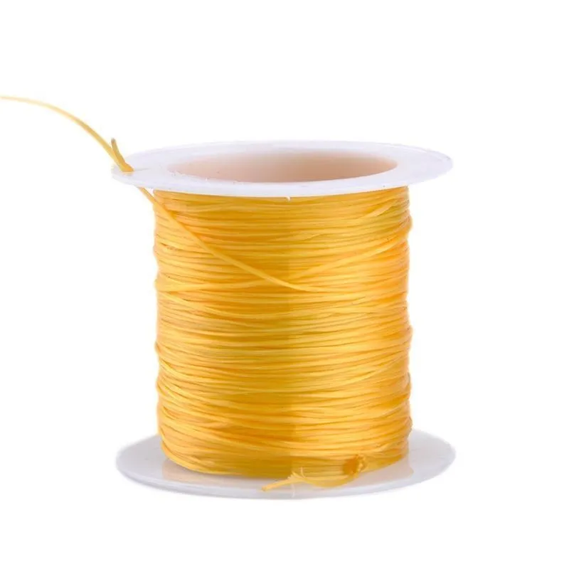 ELASTYCZNY SZNUREK KORALIKOWY 10 M DO BRANSOLETEK I WISIORKÓW ŻÓŁTY