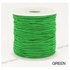 ELASTYCZNY SZNUREK KORALIKOWY 10 M DO BRANSOLETEK I WISIORKÓW ZIELONY