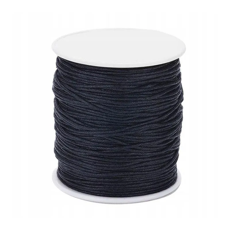 SZNUREK CZARNY 1MM X 9M DO RĘKODZIEŁA I DIY