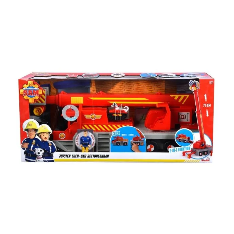 STRAŻAK SAM JUPITER ŻURAW RATOWNICZY 50 CM SIMBA 3+ STRAŻAK SAM JUPITER ŻURAW RATOWNICZY 50 CM SIMBA 3+
