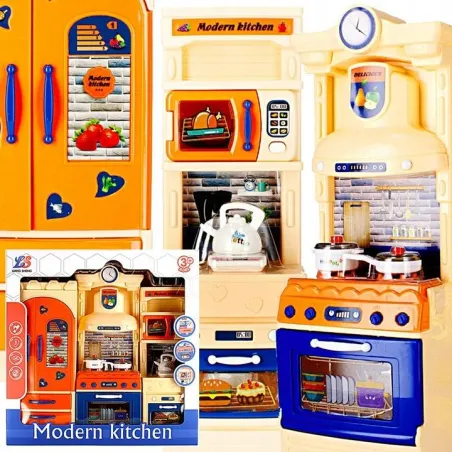 Meble Kuchenne Dla Lalek  Kuchnia Z Lodówką 3+