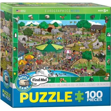 PUZZLE 100 ELEMENTÓW WYCIECZKA DO ZOO EUROGRAPHICS 5+