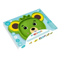 TALERZ ANTYPOŚLIZGOWY DLA DZIECI FROOTIMALS BUBBA TROPI BEAR – KIDS EUROSWAN 6M+