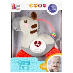 ZABAWKA MUZYCZNA MIĘKKA ZEBRA BAM BAM DLA NIEMOWLĄT