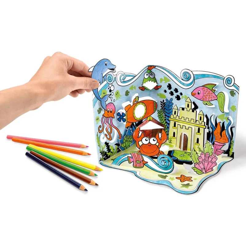 AKWARIUM KOLROWANKA 3D ZESTAW KREATYWNY 4+ - Maped