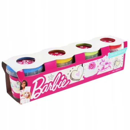 Barbie Masa Plastyczna Ciastolina Zestaw 4 Kolorów 3+