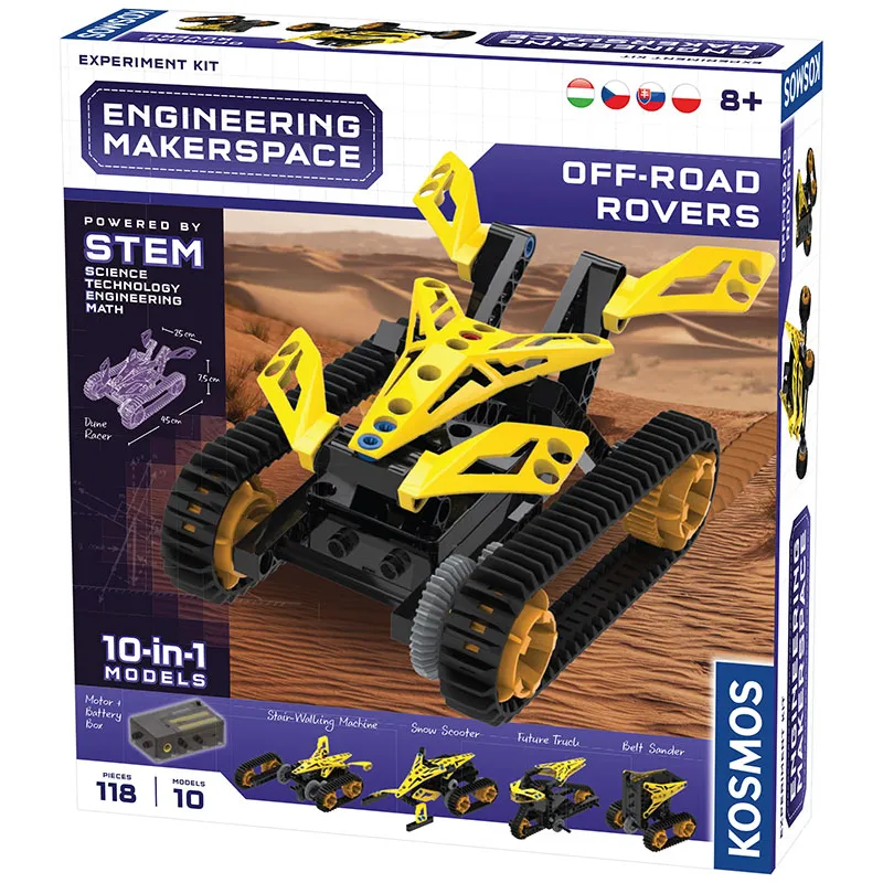 KLOCKI KONSTRUKCYJNE 10W1 OFF ROAD ROVERS POWERED STEM PIATNIK 8+