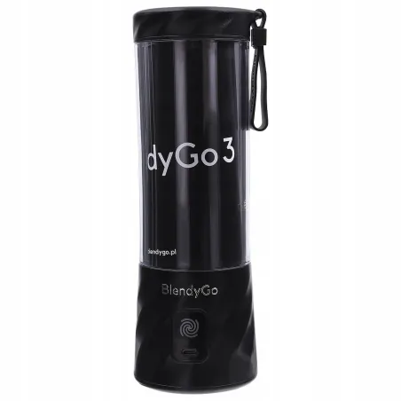 Blendygo 3 Blender Kielichowy To Go Bezprzewodowy 550 Ml Czarny Ładowanie Usb