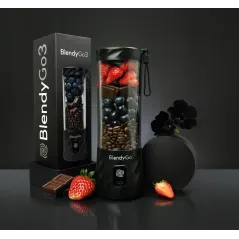 BLENDYGO 3 BLENDER KIELICHOWY TO GO BEZPRZEWODOWY 550 ML CZARNY ŁADOWANIE USB