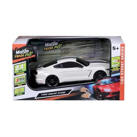 Zdalnie Sterowany Ford Shelby Gt350 Biały Skala 1:24 5+