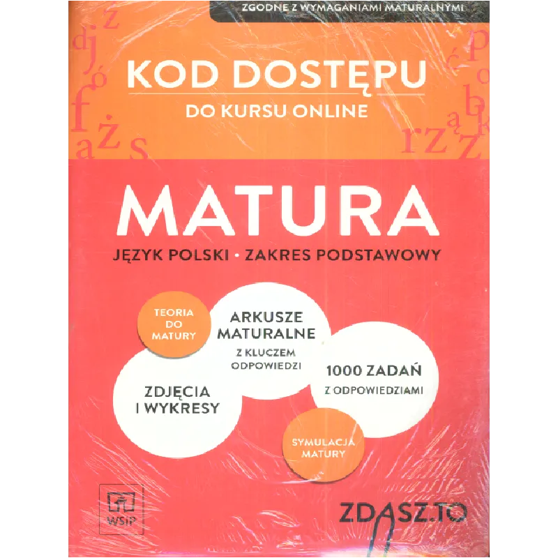 KOD DOSTĘPU DO KURSU ONLINE MATURA JĘZYK POLSKI ZAKRES PODSTAWOWY - WSiP