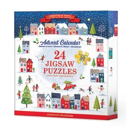 Puzzle Kalendarz Adwentowy Świąteczne Miasto 24X50 Elementów 4+