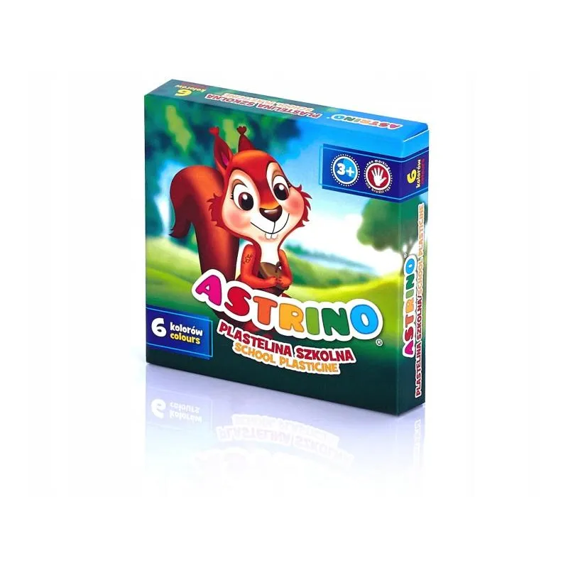 PLASTELINA SZKOLNA ASTRA 6 KOLORÓW