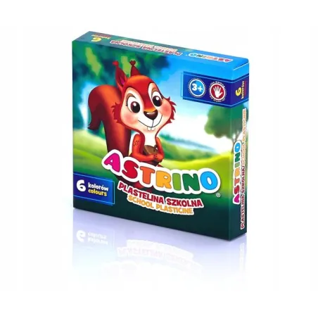 Plastelina Szkolna Astra 6 Kolorów