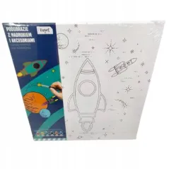 PODOBRAZIE Z NADRUKIEM I AKCESORIAMI KOSMOS 25×25 CM