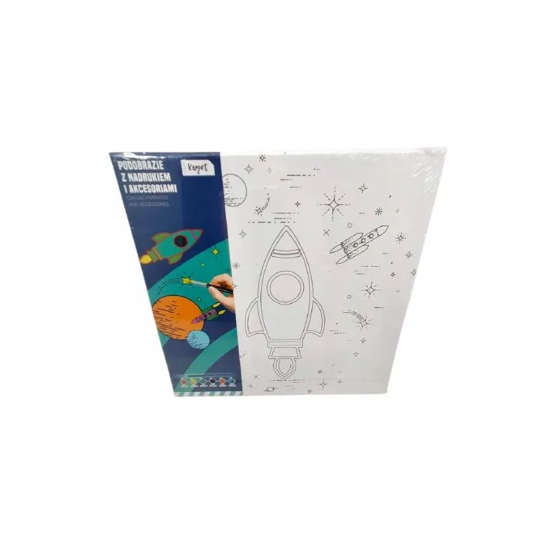 PODOBRAZIE Z NADRUKIEM I AKCESORIAMI KOSMOS 25×25 CM