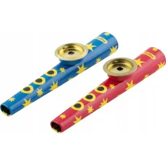 Czerwone Kazoo Metalowe Instrument Dla Dzieci Trąbka Goki 3+