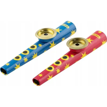Czerwone Kazoo Metalowe Instrument Dla Dzieci Trąbka Goki 3+