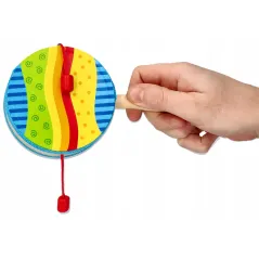 Kolorowy Bębenek Z Rączką Dwustronny Goki 3+