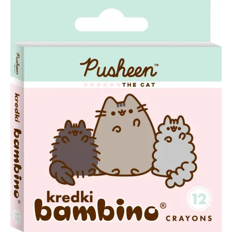 KREDKI BAMBINO PUSHEEN 12 KOLORÓW