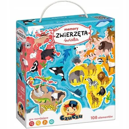 Memory Zwierzęta Świata Gra Edukacyjna 3+ Memory Zwierzęta Świata Gra Edukacyjna 3+