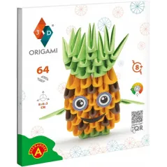 ZESTAW KREATYWNY ORIGAMI 3D ANANAS HANDMADE 8+