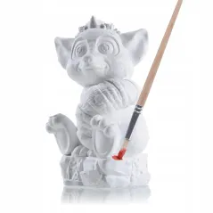 Figurka Gipsowa Do Kolorowania 3D Z Farbkami I Pędzelkami 3+