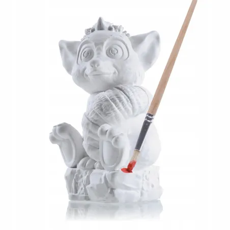 Figurka Gipsowa Do Kolorowania 3D Z Farbkami I Pędzelkami 3+