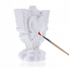 KOLOROWANKA 3D MOON HEART – FIGURKA GIPSOWA DO MALOWANIA DLA DZIECI Z FARBKAMI 3+