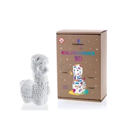 FIGURKA DO POMALOWANIA FUNNY LAMA – KOLOROWANKA 3D GIPSOWA DLA DZIECI 3+