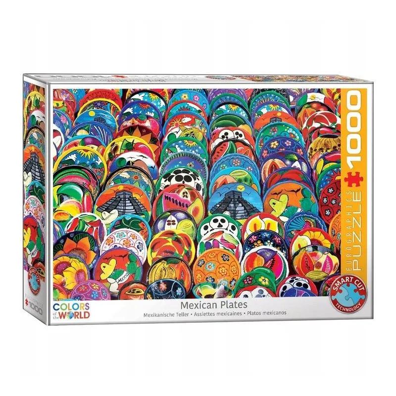 EDUKACYJNE PUZZLE KOLORY ŚWIATA MEKSYKAŃSKIE TALERZE 1000 ELEMENTÓW 12+