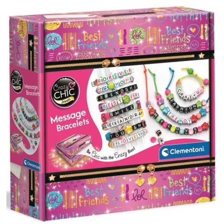 Zestaw Do Tworzenia Bransoletek Z Wiadomością Crazy Chic Clementoni