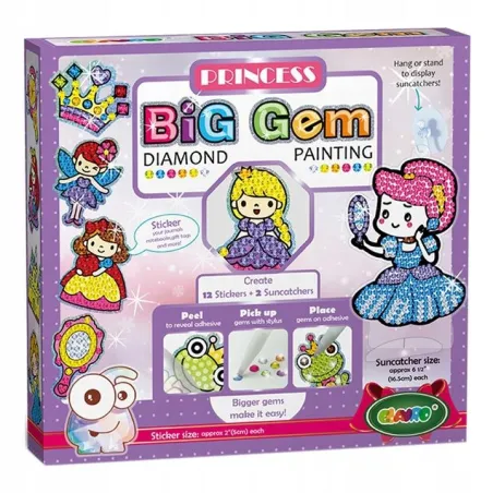 Zestaw Kreatywny Mozaika Wyklejanka Księżniczki Askato 3+