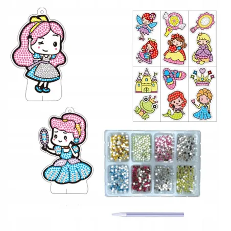 Zestaw Kreatywny Mozaika Wyklejanka Księżniczki Askato 3+