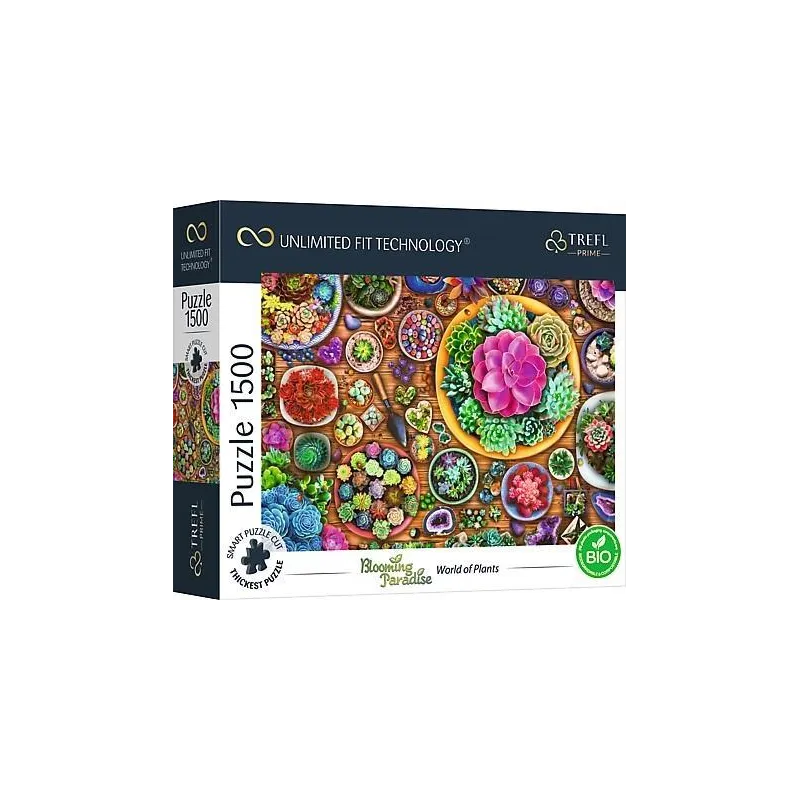 PUZZLE WORLD OF PLANTS  ROŚLINY 1500 ELEMENTÓW TREFL 12+