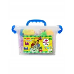 PIASEK KINETYCZNY 2 KG ZESTAW XXL PIASKOWNICA BASEN FOREMKI 3+