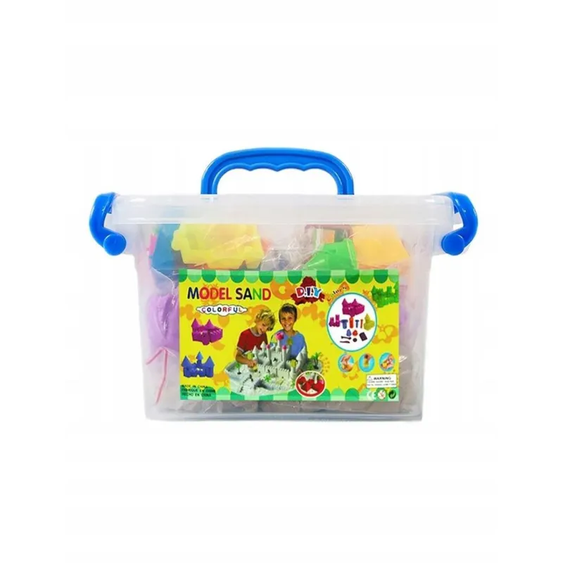 PIASEK KINETYCZNY 2 KG ZESTAW XXL PIASKOWNICA BASEN FOREMKI 3+