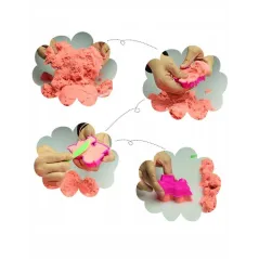 PIASEK KINETYCZNY 2 KG ZESTAW XXL PIASKOWNICA BASEN FOREMKI 3+