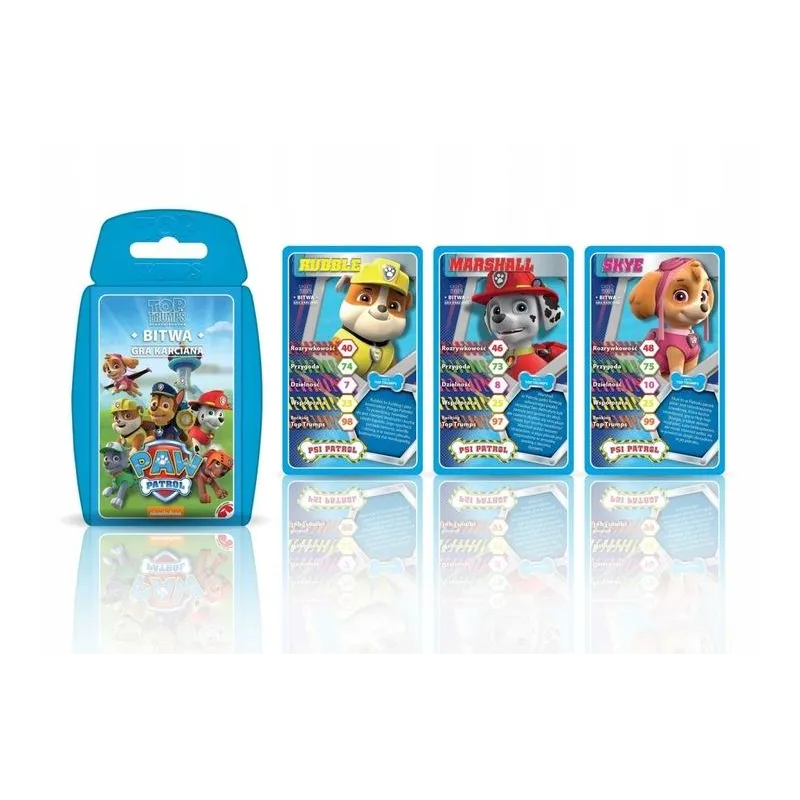 GRA KARCIANA TOP TRUMPS PSI PATROL WINNING MOVES 6+